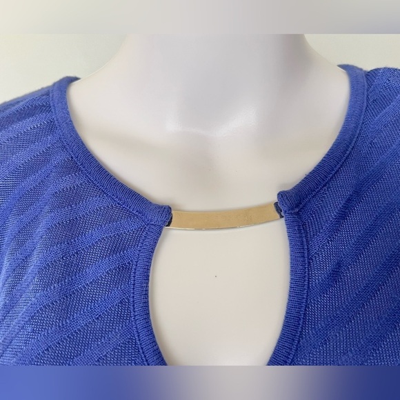 Dana Buchman - Womens Violet Long Sleeve Knit Top Sz SM - Picture 4 of 7